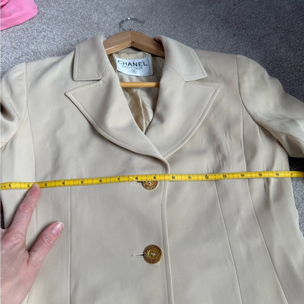Vintage CHANEL Blazer Laine Wool & Silk - Picture 9 of 16